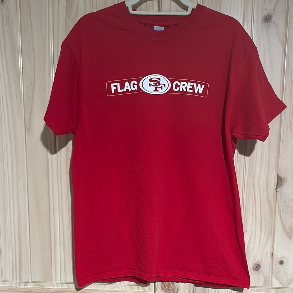 4/$10 49’ers Flag Crew Red T-Shirt